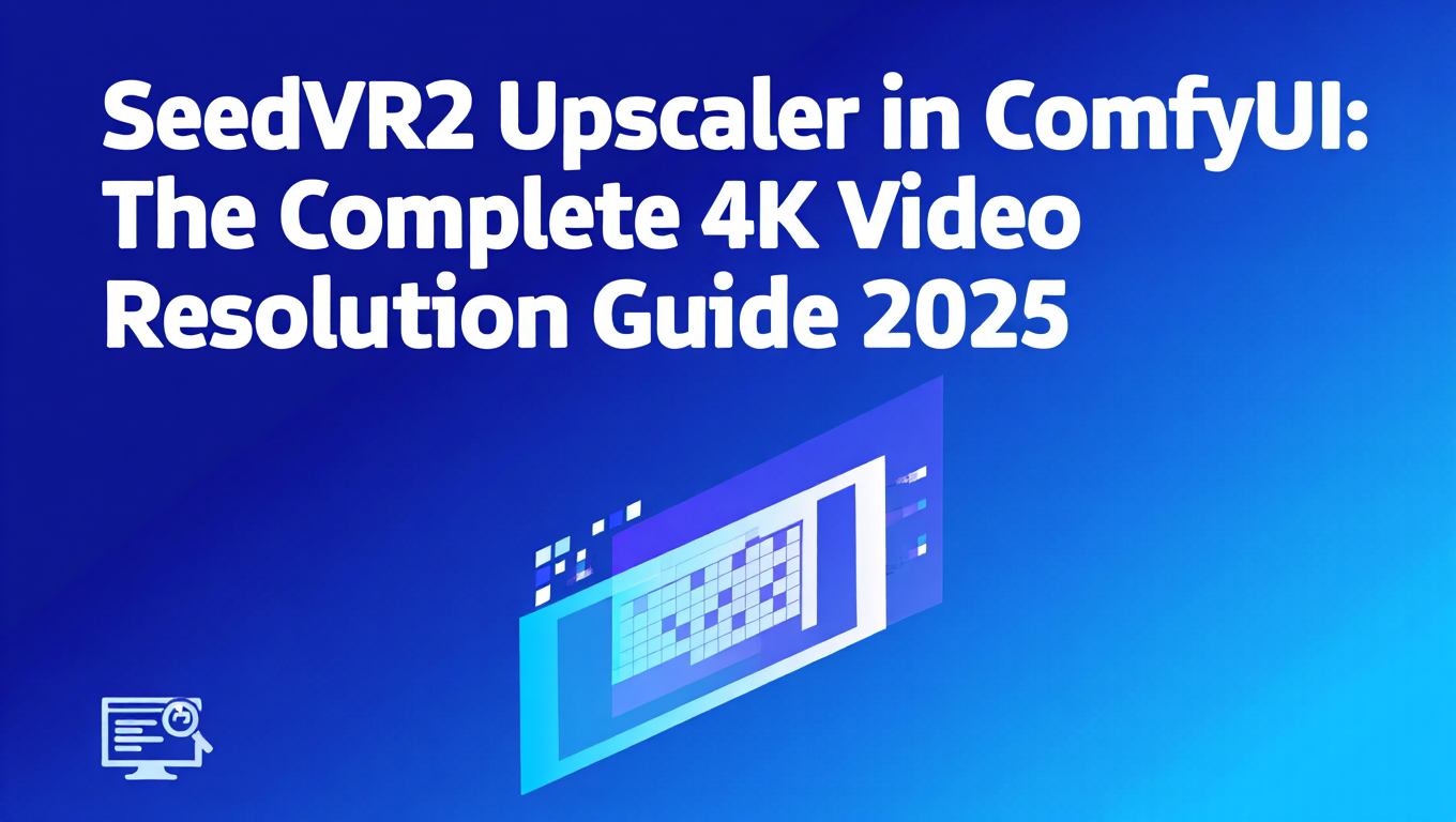 SeedVR2 Upscaler in ComfyUI: The Complete 4K Video Resolution Guide 2025 - comfyui category tutorial
