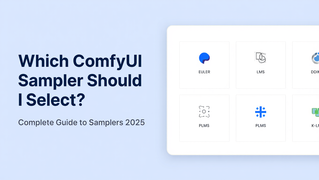 Which ComfyUI Sampler Should I Select? Complete Guide to Samplers 2025 - comfyui category tutorial