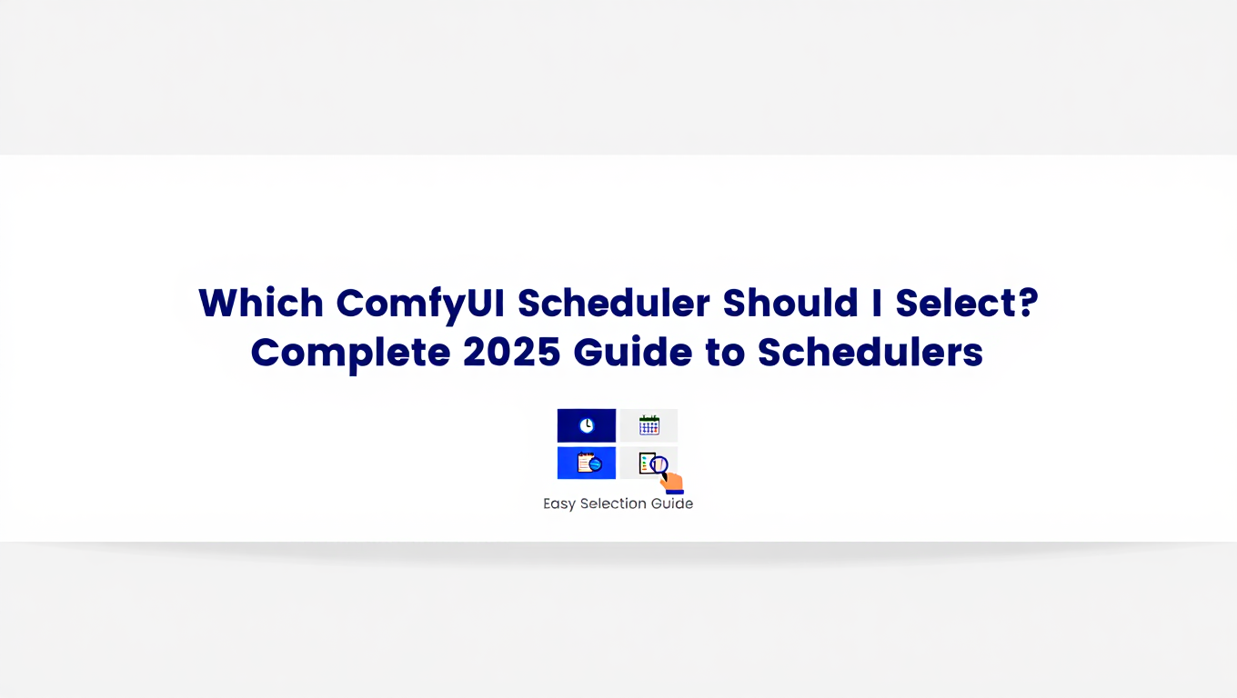 Which ComfyUI Scheduler Should I Select? Complete 2025 Guide to Schedulers - comfyui category tutorial