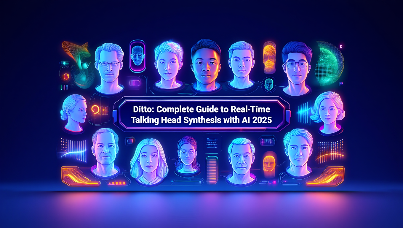 Ditto: Complete Guide to Real-Time Talking Head Synthesis with AI 2025 by Kevin - AI Image Generation tutorial