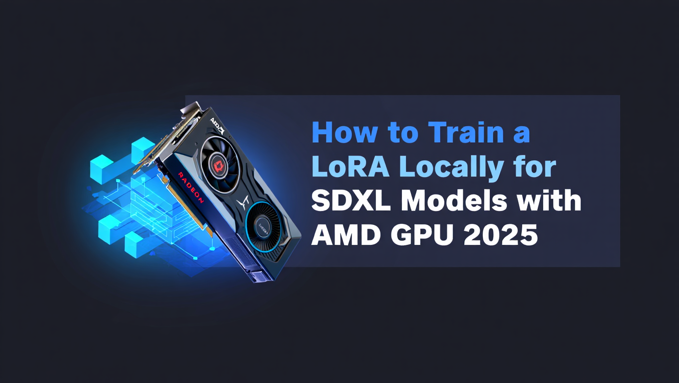 How to Train a LoRA Locally for SDXL Models with AMD GPU 2025 - Tutorial tagged with lora-training