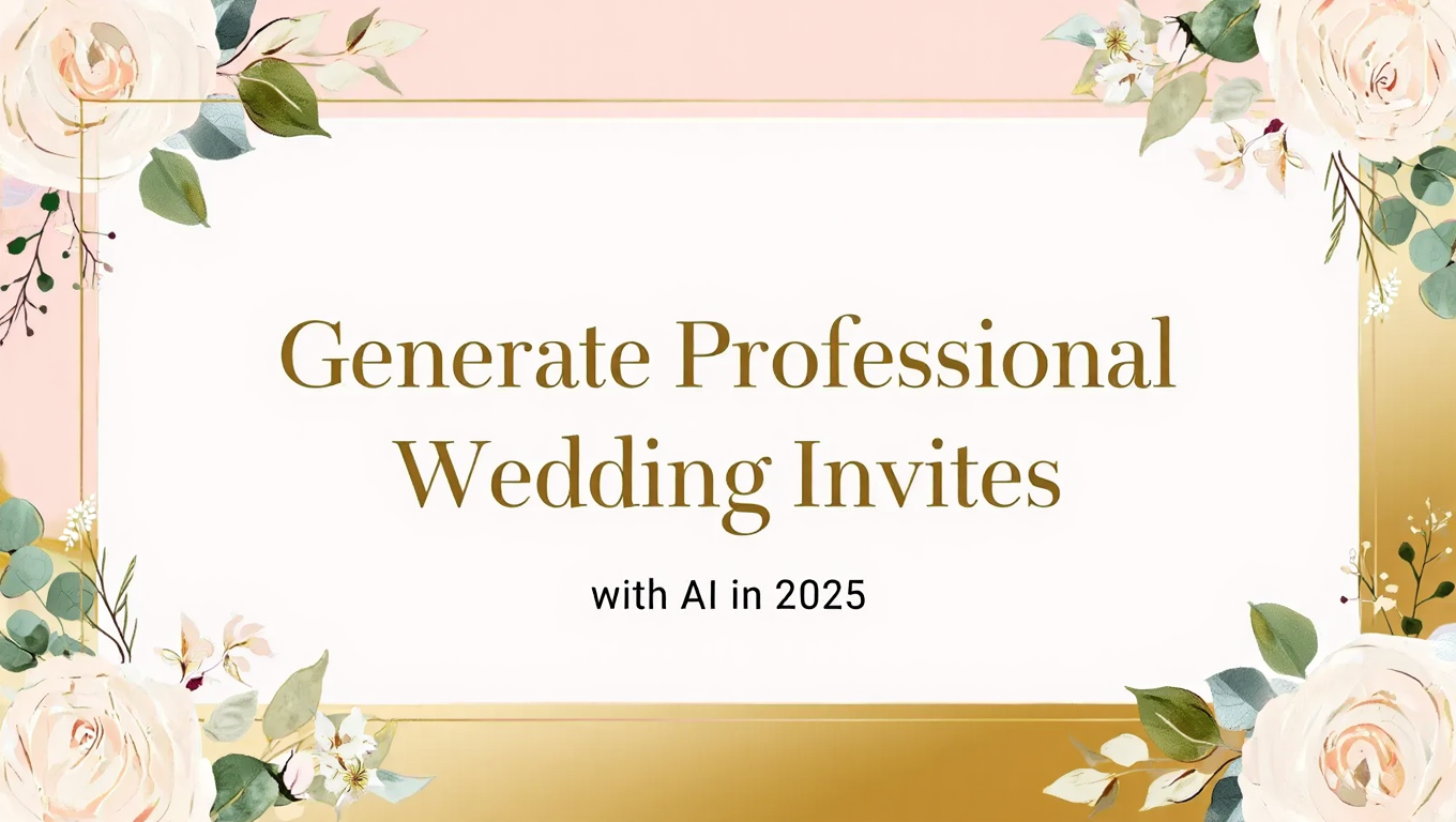 Generate Professional Wedding Invites with AI in 2025 by Kevin - AI Image Generation tutorial