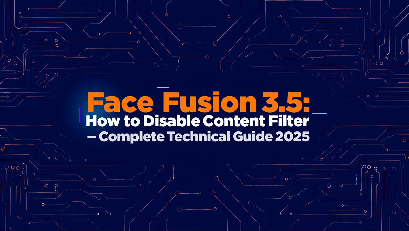 FaceFusion 3.5: How to Disable Content Filter - Complete Technical Guide 2025 - comfyui category tutorial
