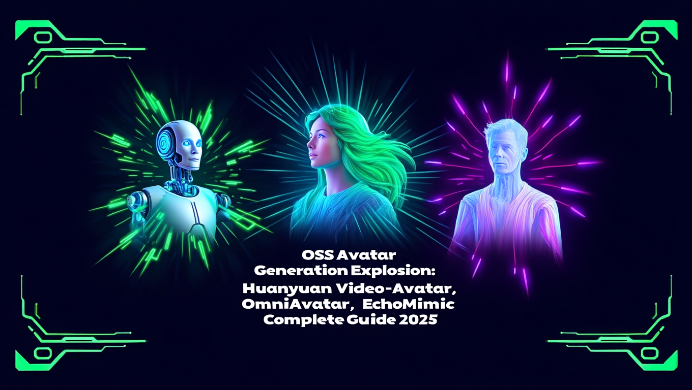 OSS Avatar Generation Explosion: Huanyuan Video-Avatar, OmniAvatar, EchoMimic Complete Guide 2025 - Tutorial tagged with ComfyUI