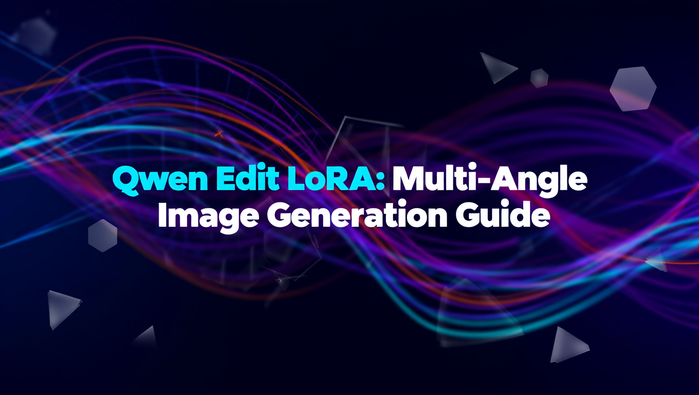 Qwen Edit LoRA: Multi-Angle Image Generation Guide - Tutorial tagged with ai-image-generation