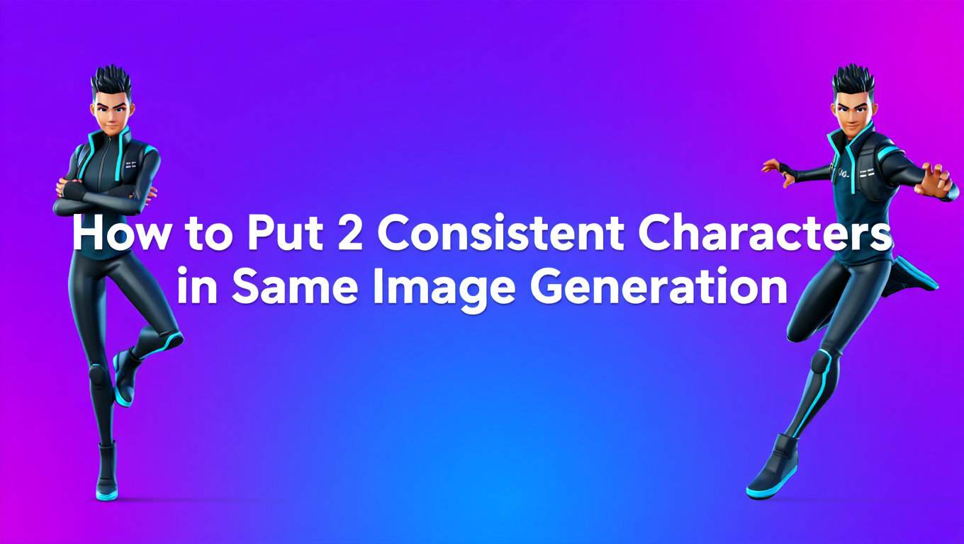 How to Put 2 Consistent Characters in Same Image Generation - Tutorial tagged with stable-diffusion
