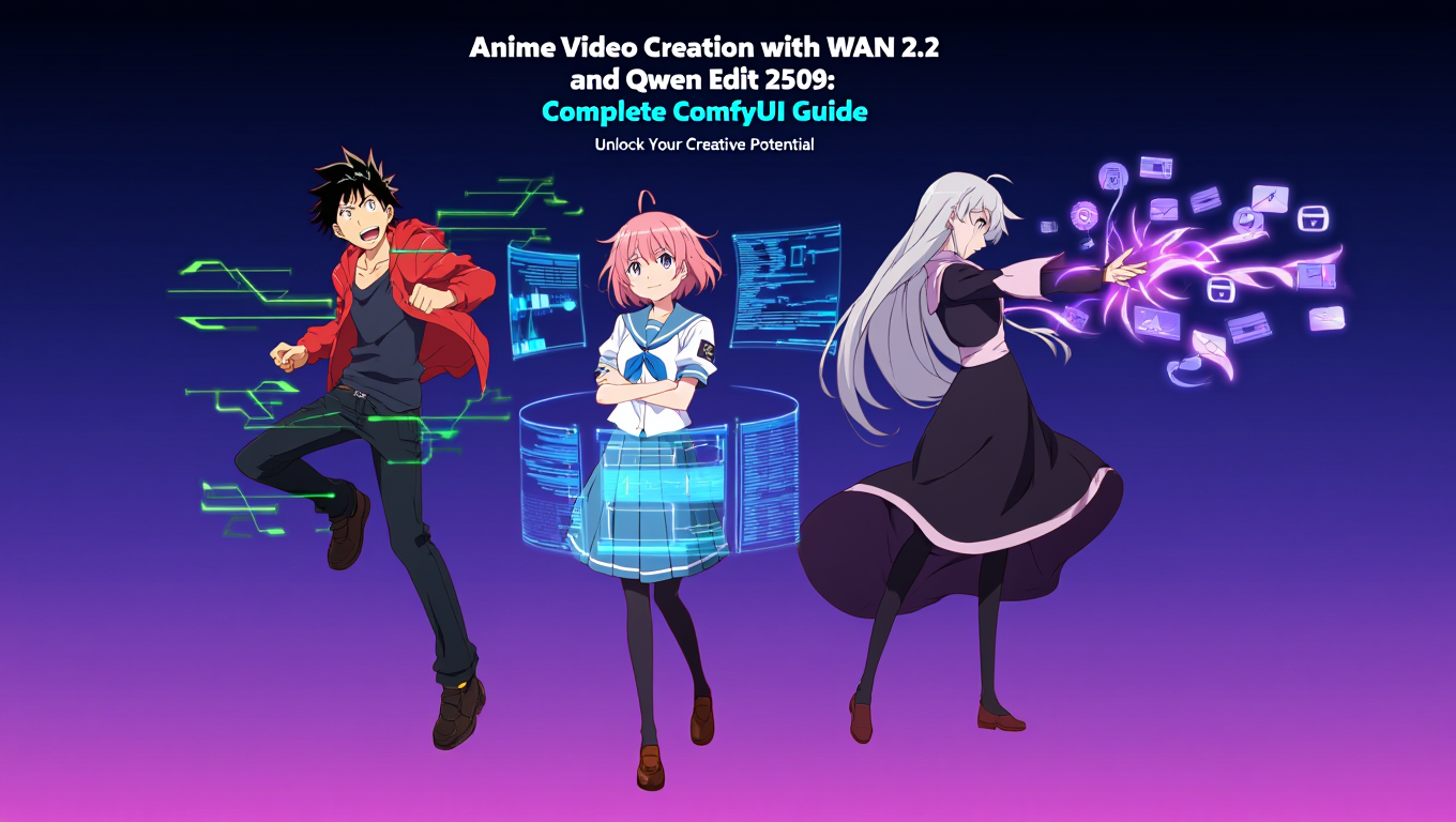 Anime Video Creation with WAN 2.2 and Qwen Edit 2509 - Tutorial tagged with ai-video-generation