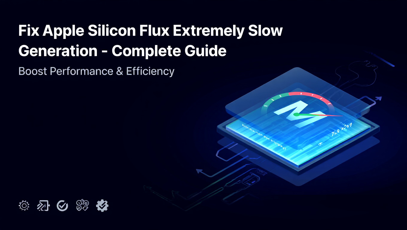 Fix Apple Silicon Flux Extremely Slow Generation - Complete Guide - Tutorial tagged with FLUX