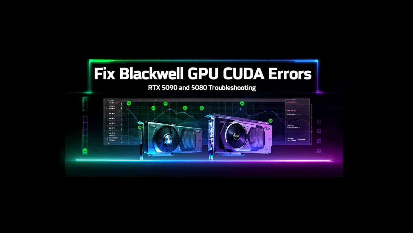 Fix Blackwell GPU CUDA Errors - RTX 5090 and 5080 Troubleshooting by Kevin - AI Image Generation tutorial