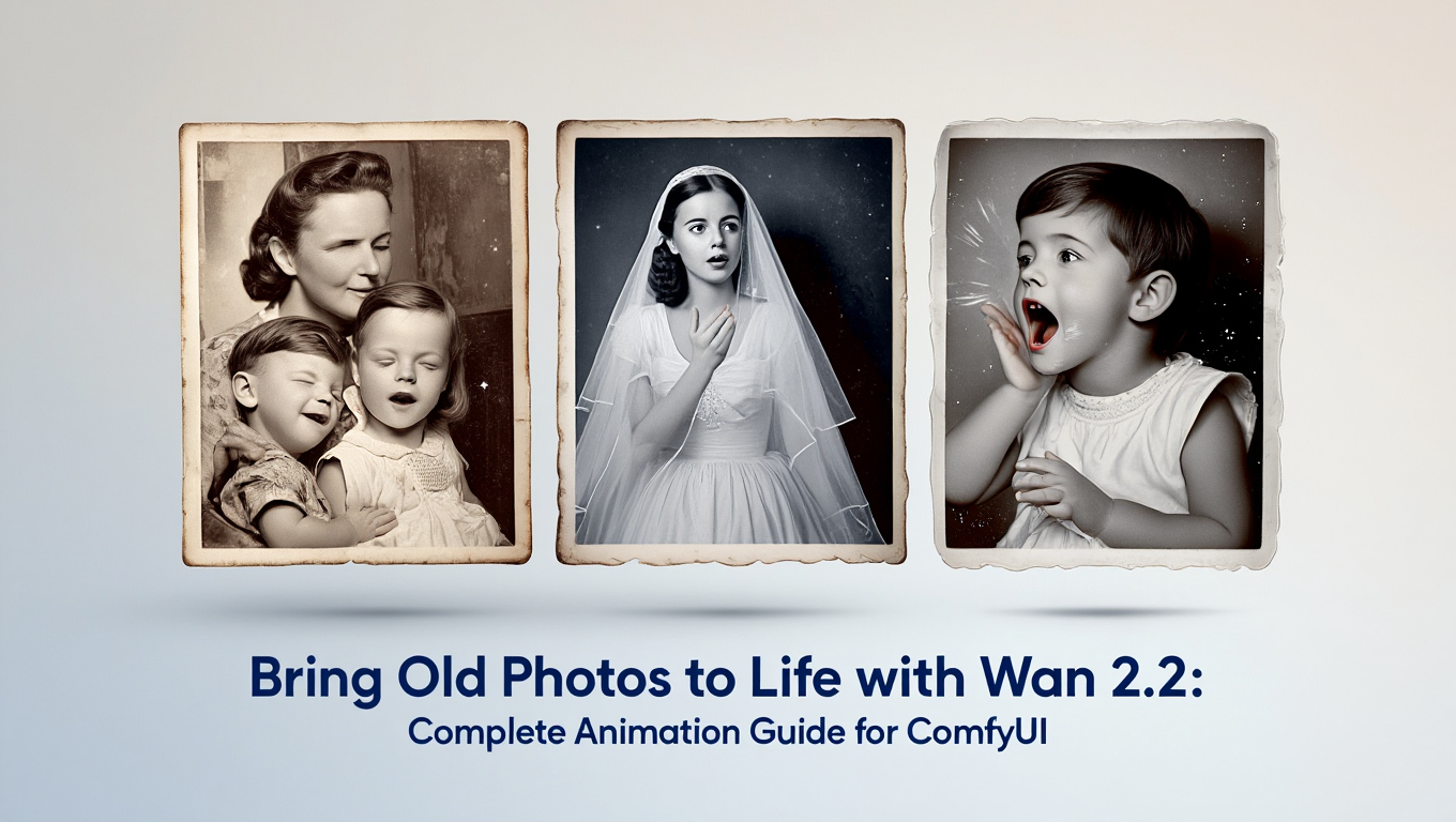 Bring Old Photos to Life with Wan 2.2: Complete Animation Guide for ComfyUI - Tutorial tagged with ai-video-generation