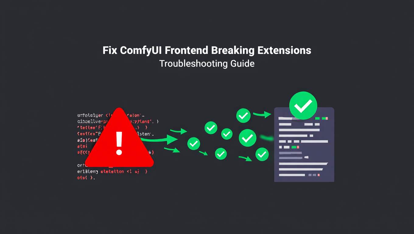 Fix ComfyUI Frontend Breaking Extensions - Troubleshooting Guide - comfyui category tutorial