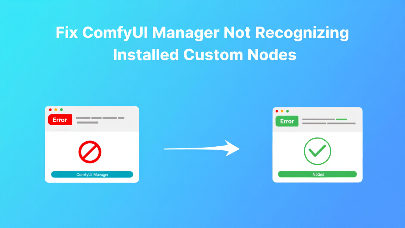 Fix ComfyUI Manager Not Recognizing Installed Custom Nodes - comfyui category tutorial
