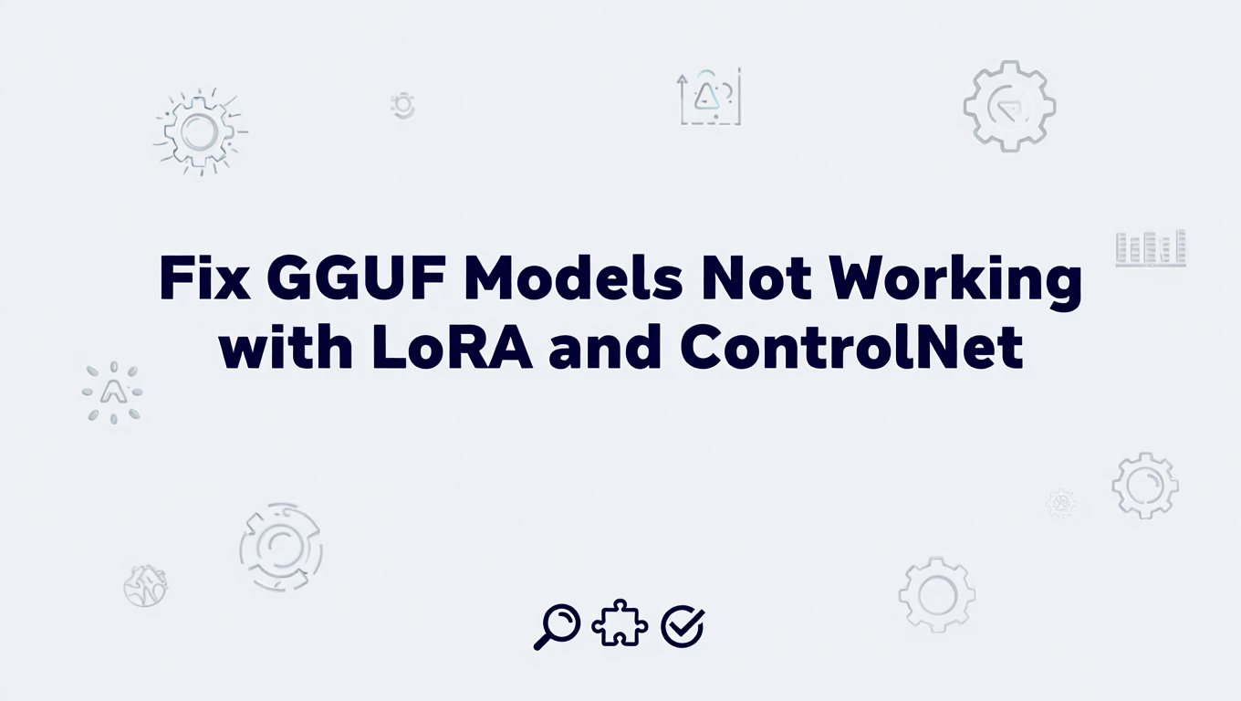 Fix GGUF Models Not Working with LoRA and ControlNet - comfyui category tutorial