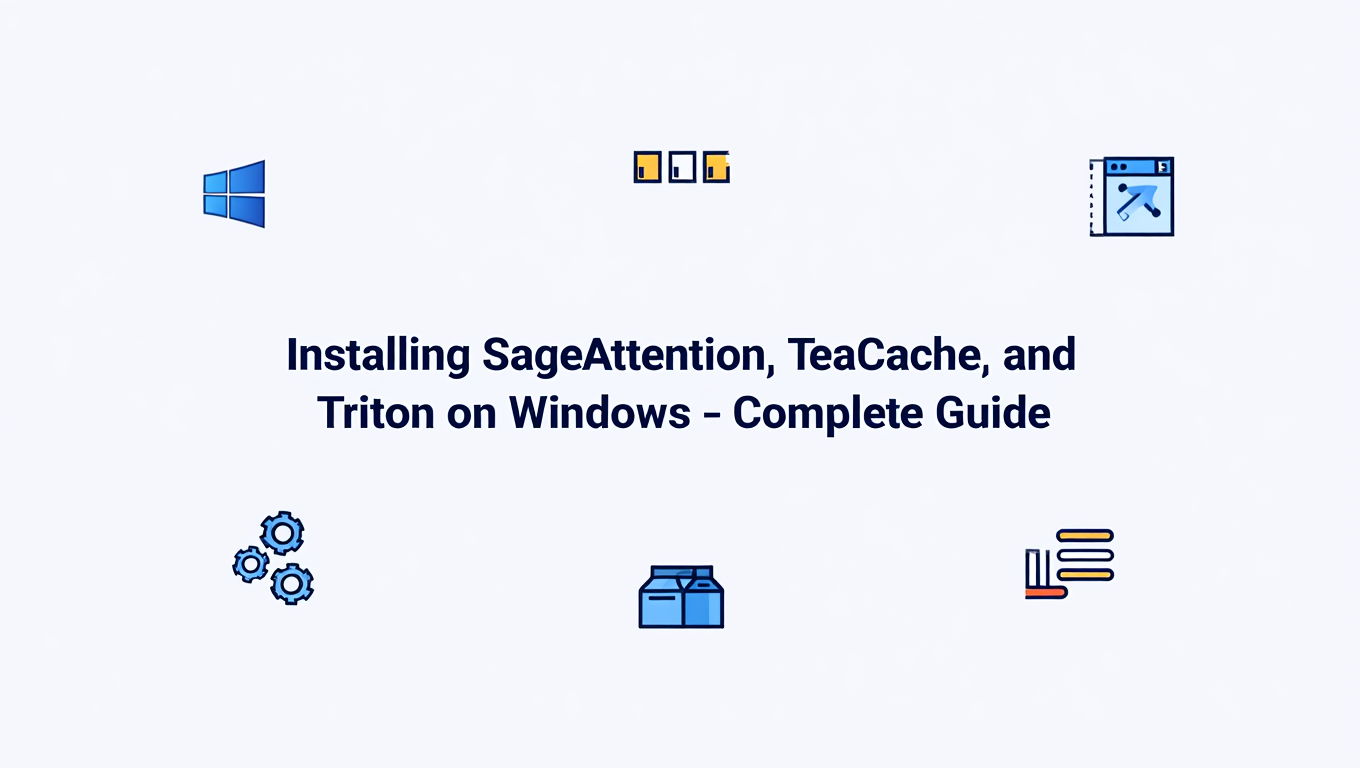 Installing SageAttention, TeaCache, and Triton on Windows - Complete Guide - comfyui category tutorial