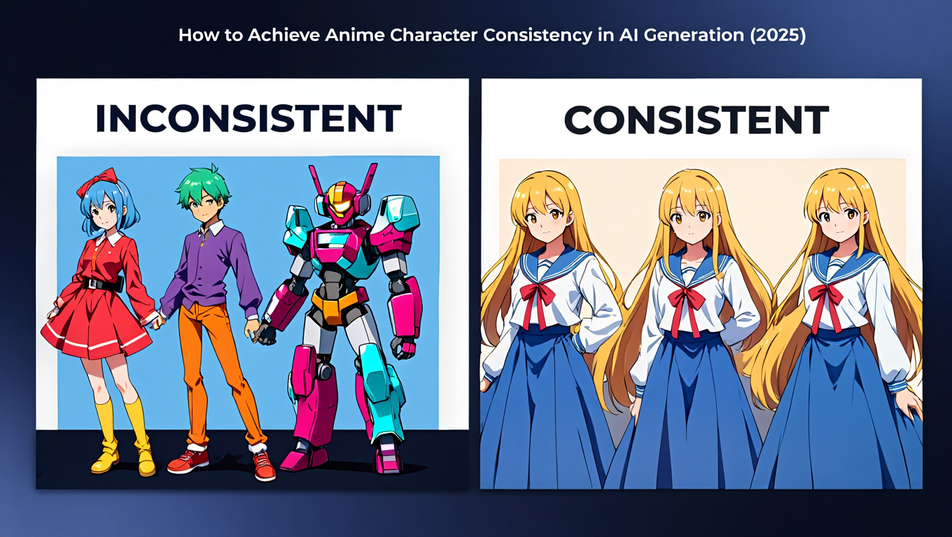 How to Achieve Anime Character Consistency in AI Generation (2025) - Tutorial tagged with lora-training
