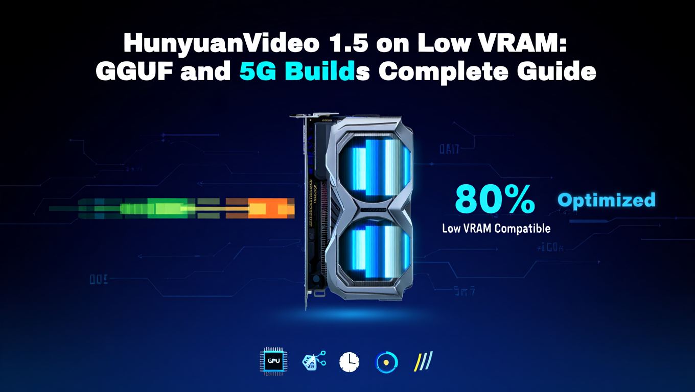 HunyuanVideo 1.5 on Low VRAM: GGUF and 5G Builds Complete Guide - Tutorial tagged with ComfyUI