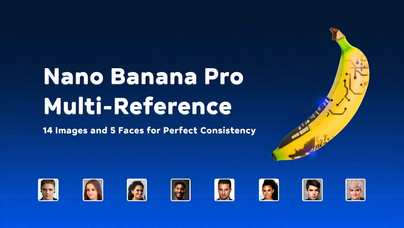 Nano Banana Pro Multi-Reference: 14 Images and 5 Faces for Perfect Consistency - Tutorial tagged with ai-image-generation