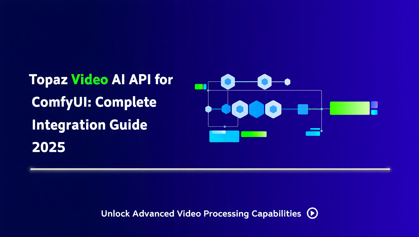 Topaz Video AI API for ComfyUI: Complete Integration Guide 2025 - comfyui category tutorial