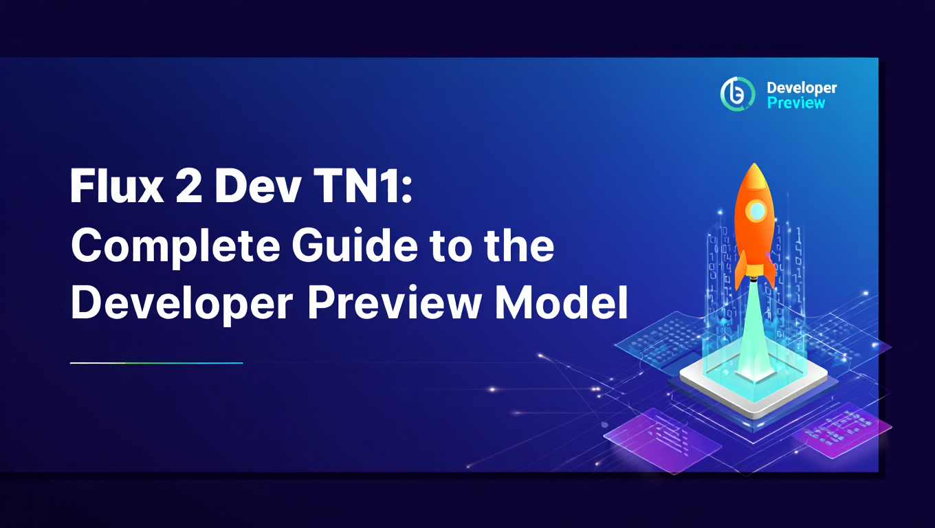 Flux 2 Dev TN1: Complete Guide to the Developer Preview Model - Tutorial tagged with ai-image-generation