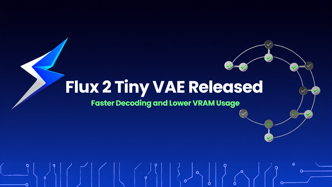 Flux 2 Tiny VAE Released: Faster Decoding and Lower VRAM Usage - Tutorial tagged with ComfyUI