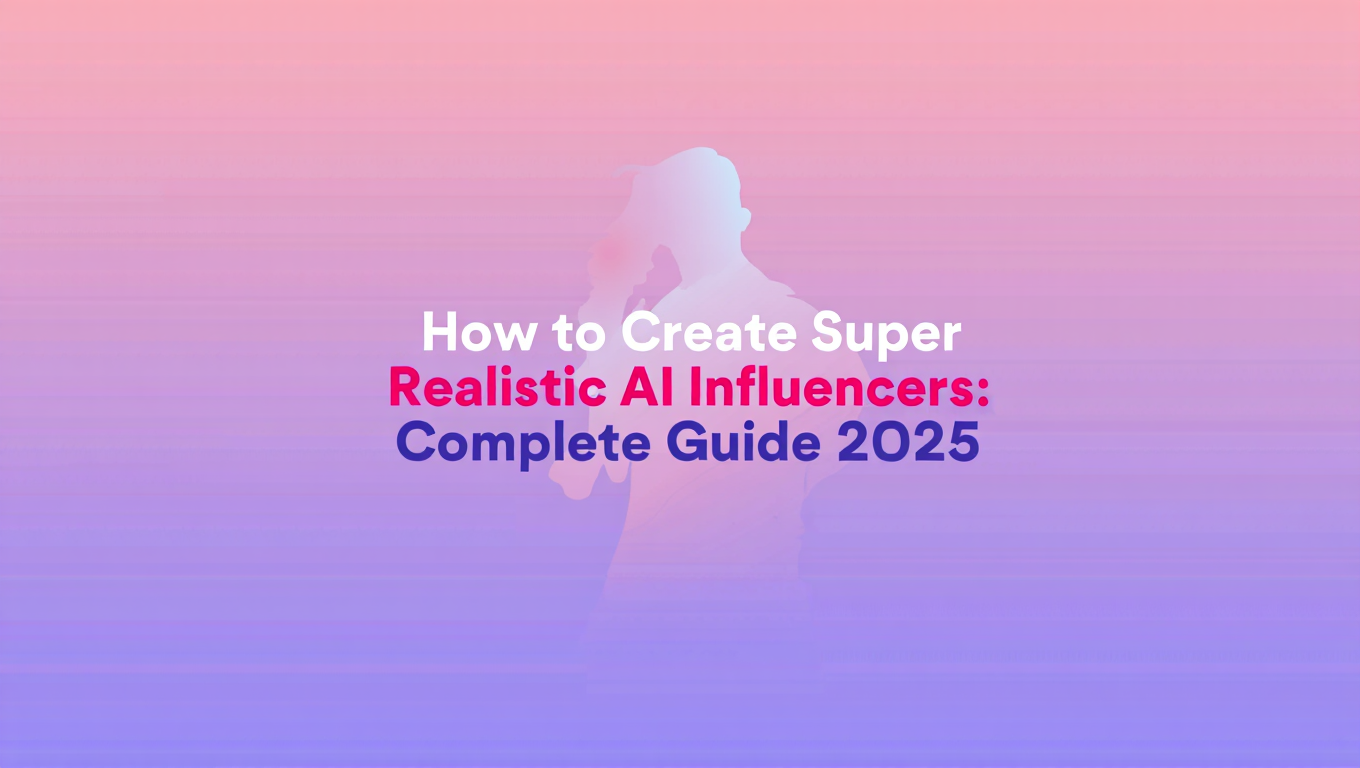 How to Create Super Realistic AI Influencers: Complete Guide 2025 - Tutorial tagged with stable-diffusion