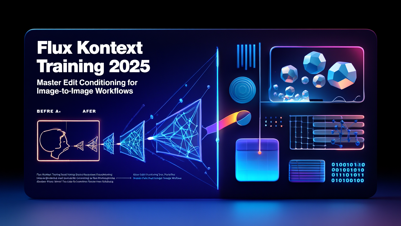 Flux Kontext Training 2025: Master Edit Conditioning for Image-to-Image Workflows - Tutorial tagged with lora-training