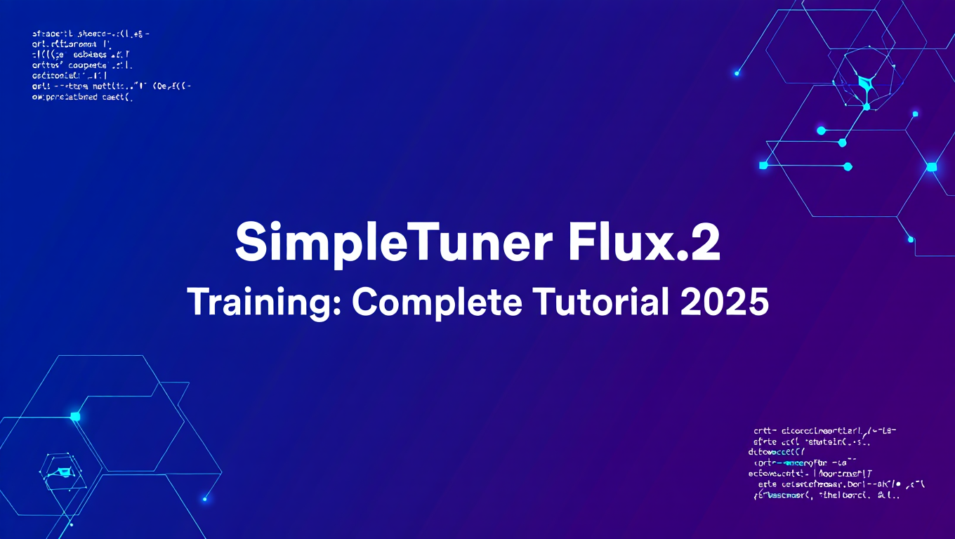 SimpleTuner Flux.2 Training: Complete Tutorial 2025 - Tutorial tagged with lora-training