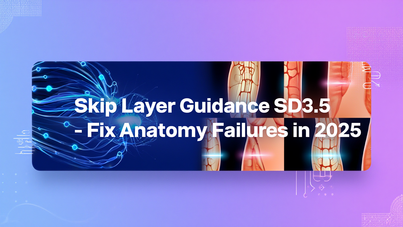 Skip Layer Guidance SD3.5 - Fix Anatomy Failures in 2025 - Tutorial tagged with ComfyUI