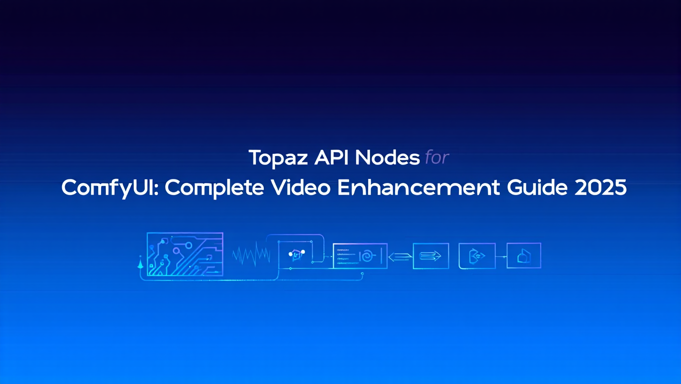 Topaz API Nodes for ComfyUI: Complete Video Enhancement Guide 2025 - comfyui category tutorial