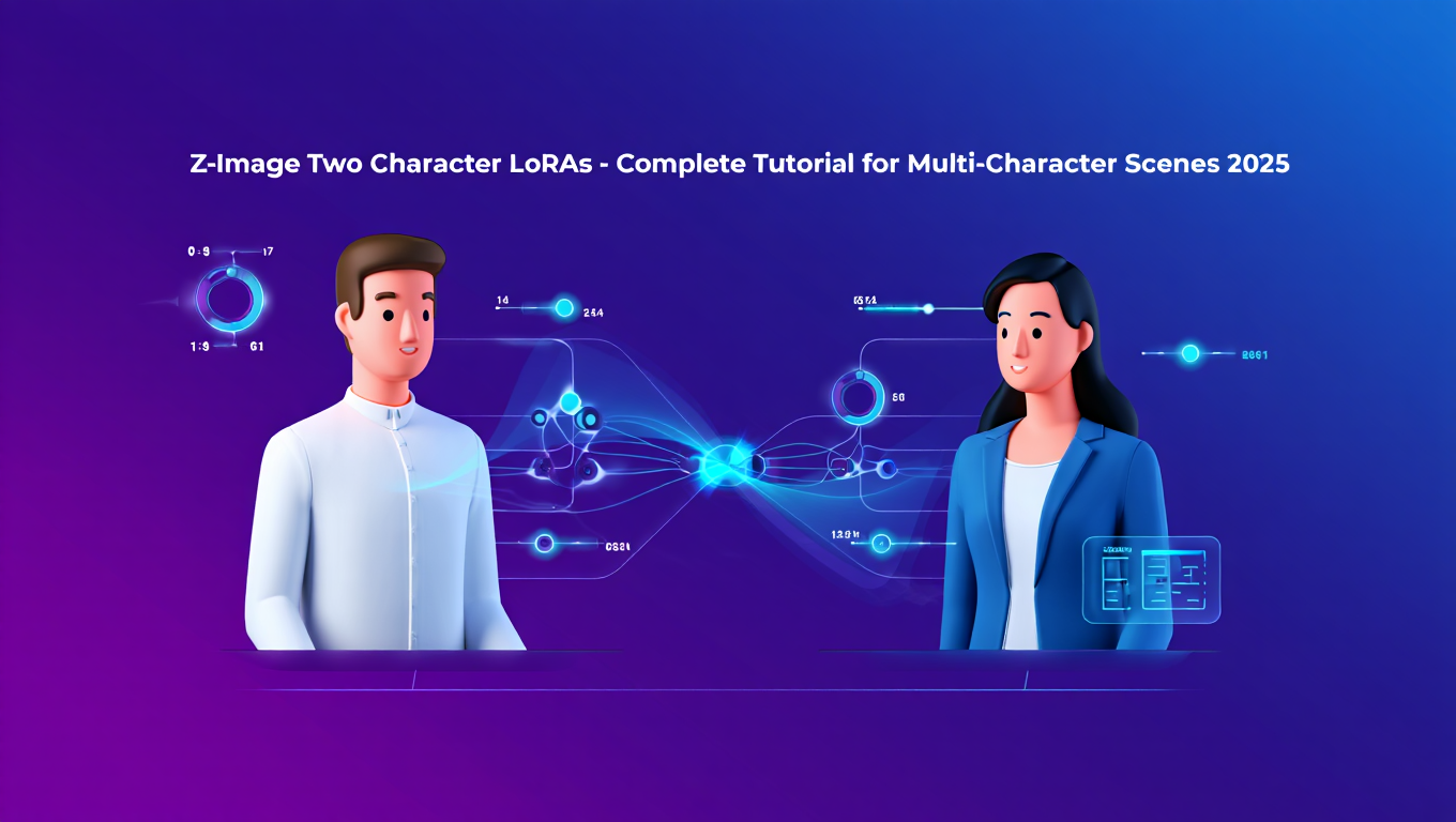Z-Image Two Character LoRAs - Complete Tutorial for Multi-Character Scenes 2025 - Tutorial tagged with ComfyUI