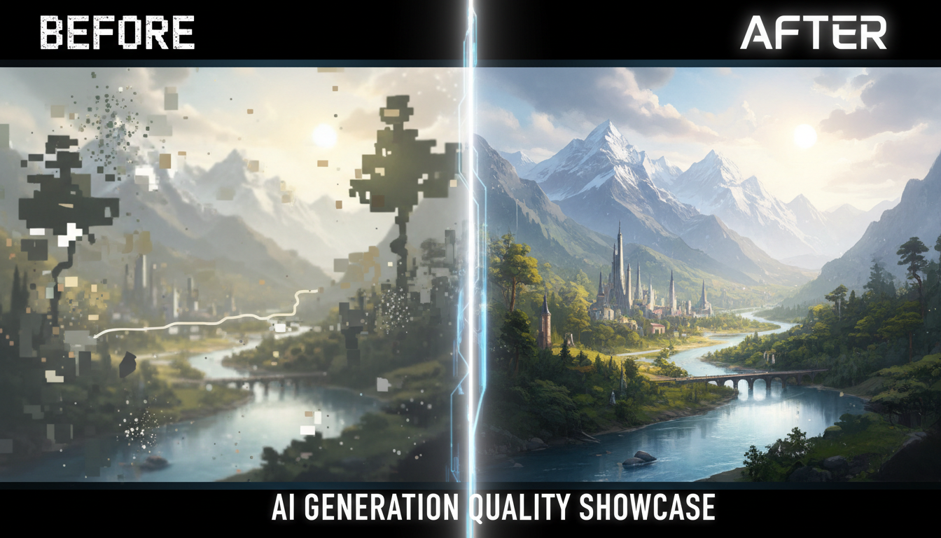 Comparison of AI generation quality