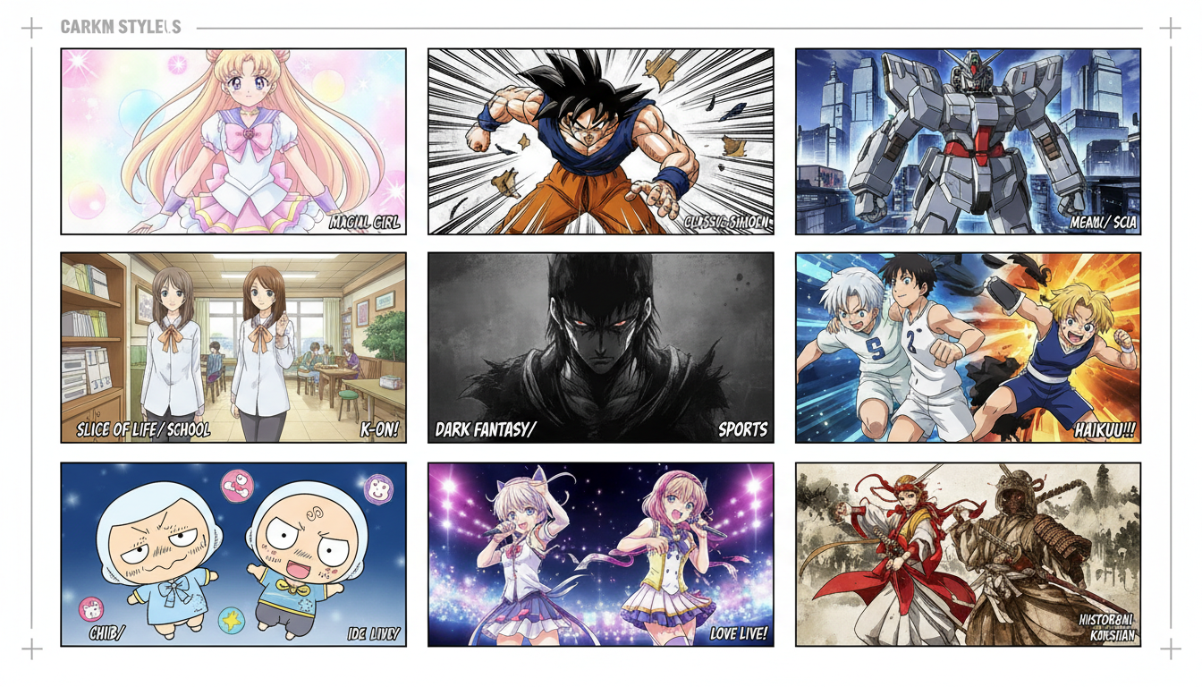 AI anime model comparison