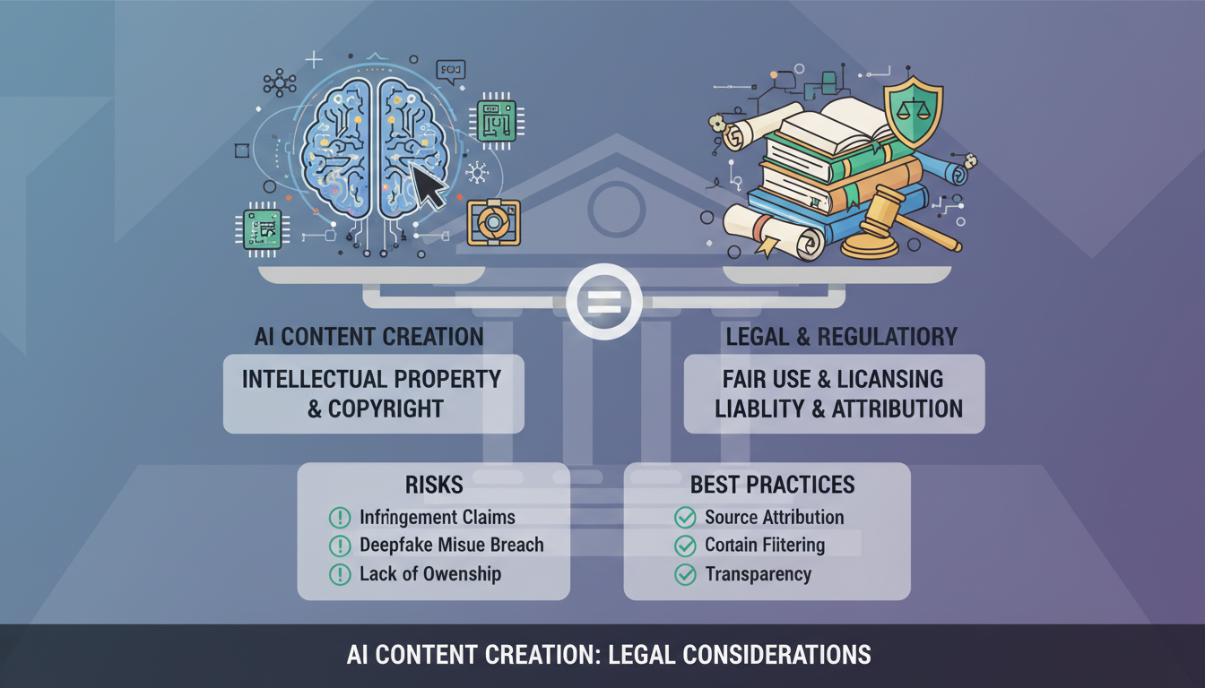 Legal considerations for AI content