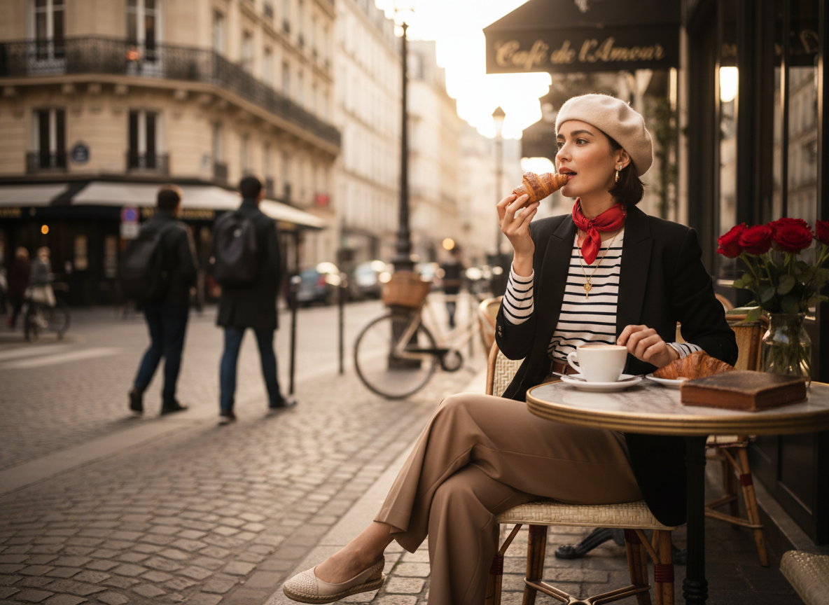 Parisian cafe aesthetic
