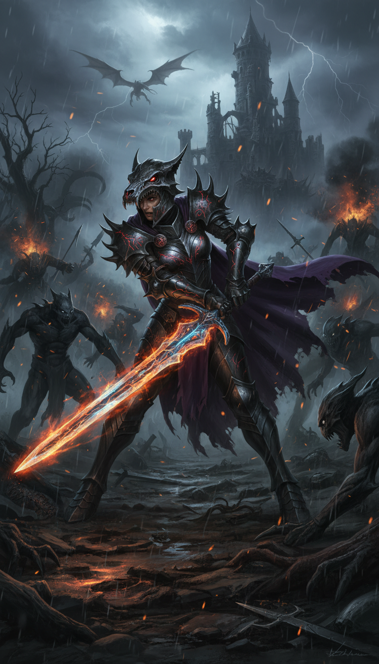 Fantasy warrior portrait