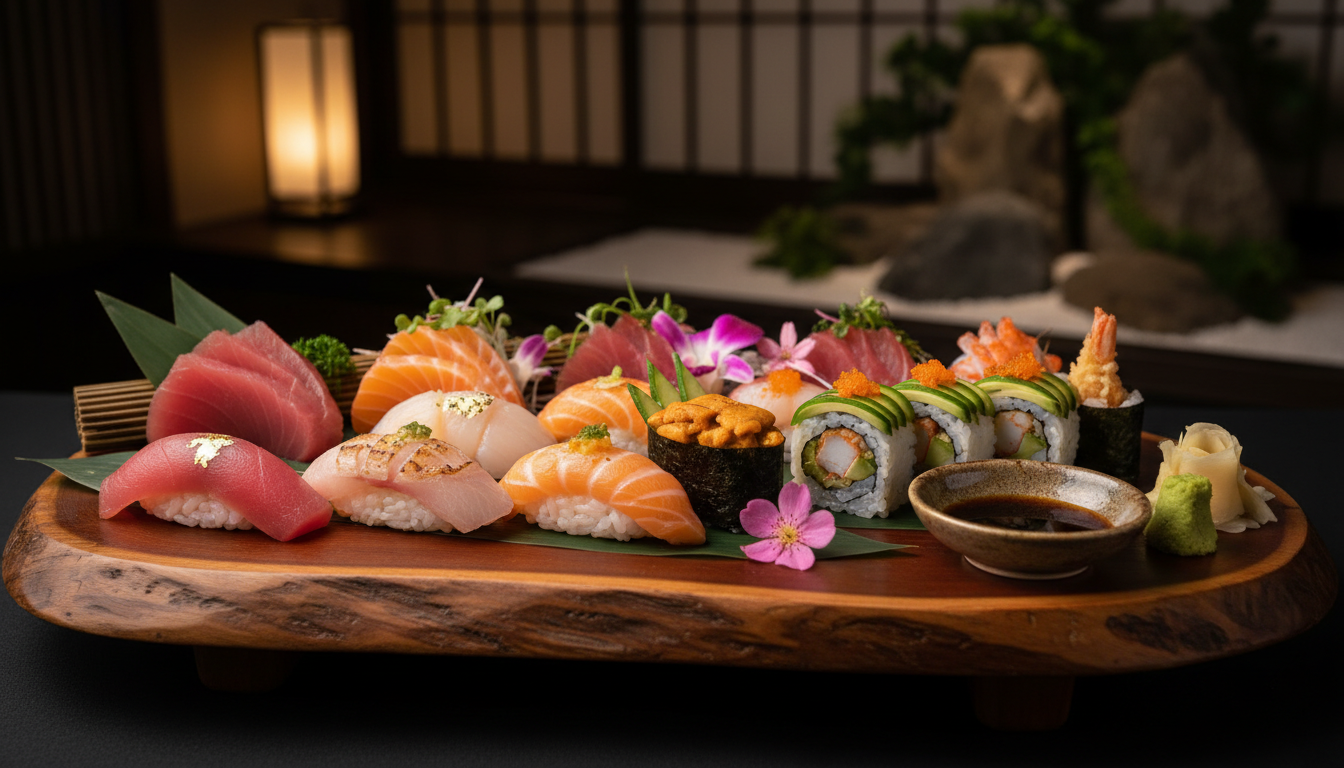 Premium sushi platter