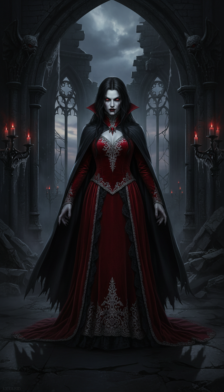 Vampire gothic portrait