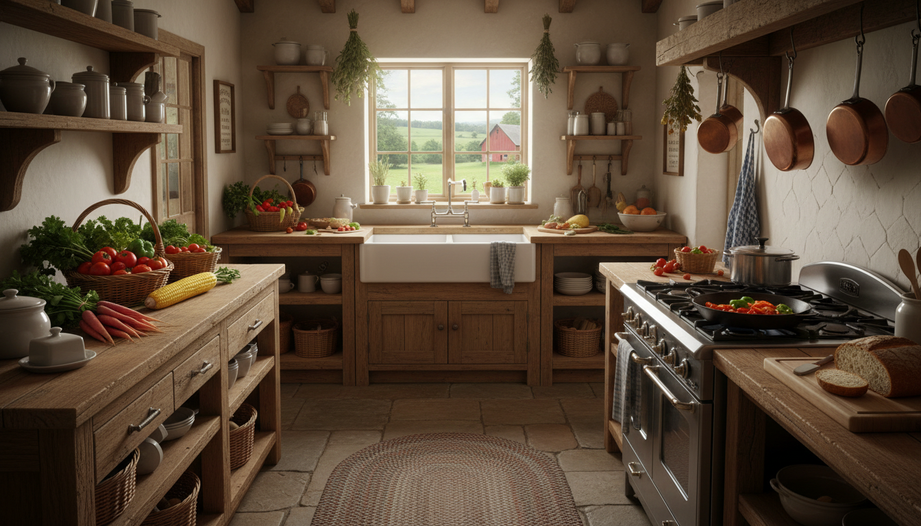 Farmhouse kitchen interior