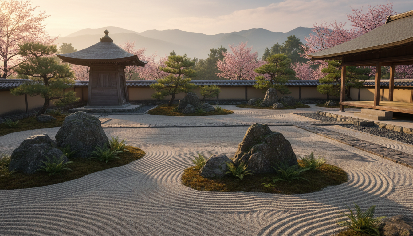 Japanese zen garden