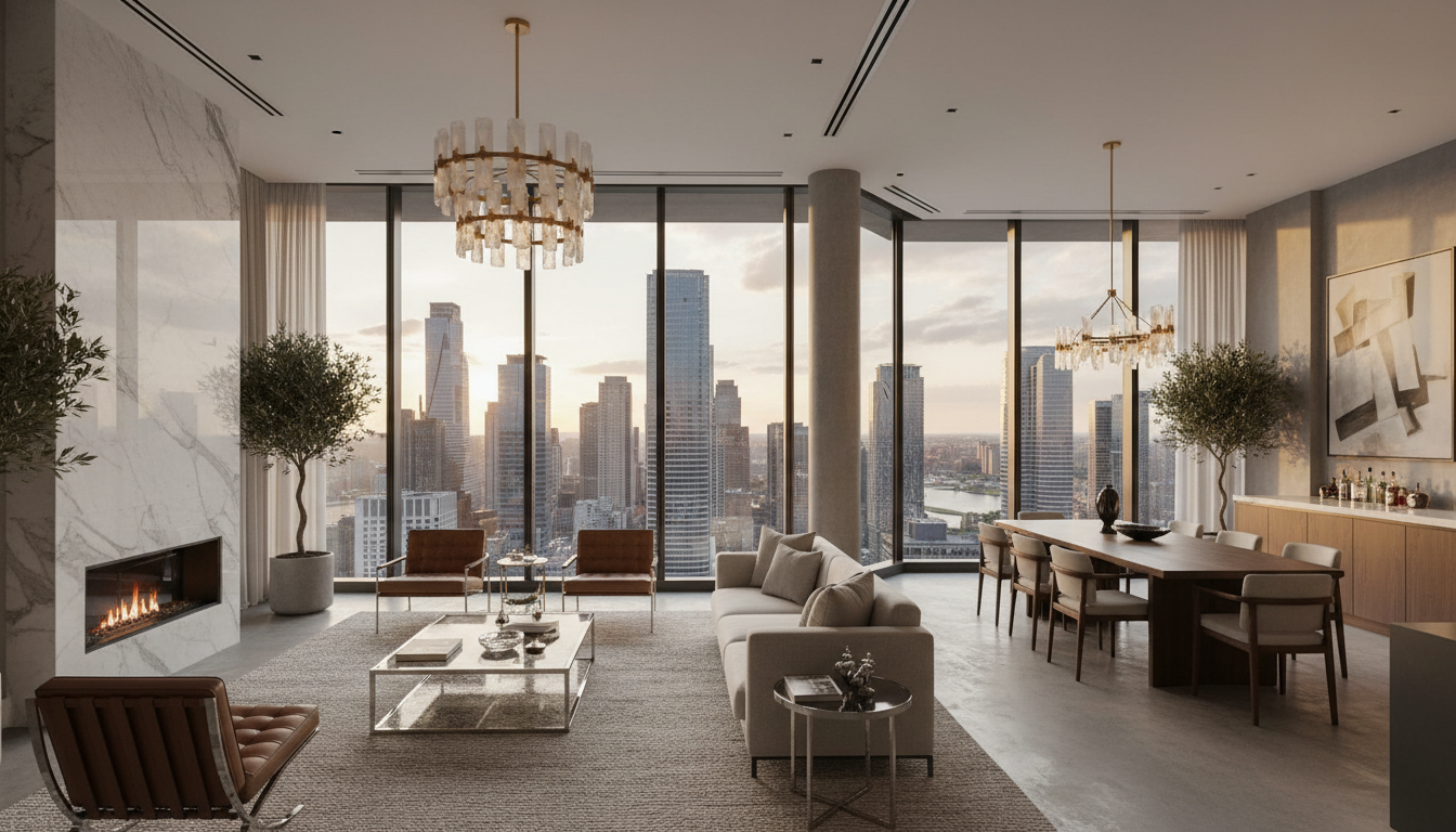 Luxury penthouse interior