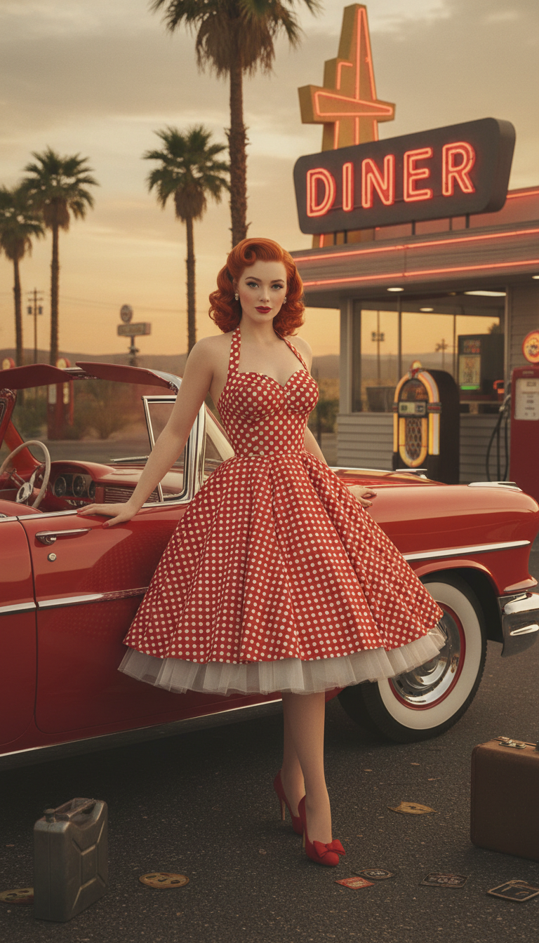 Pin-up vintage style