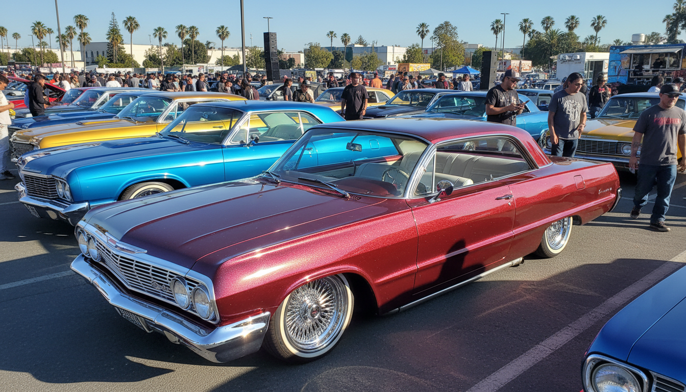 Classic lowrider car