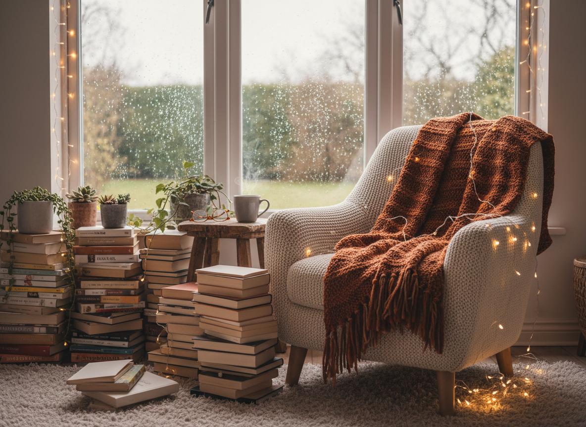 Cozy reading nook