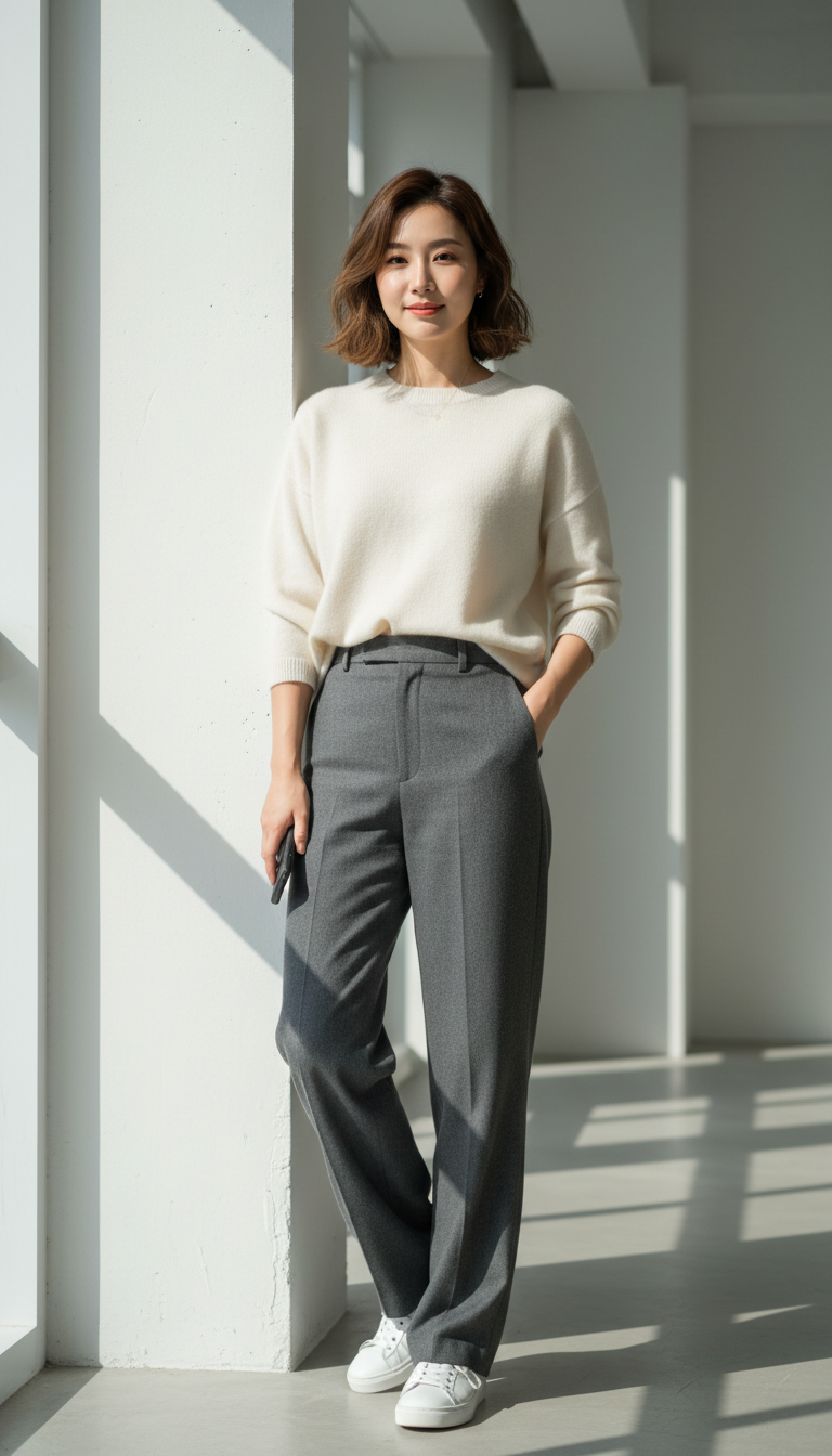 Asian woman minimalist style