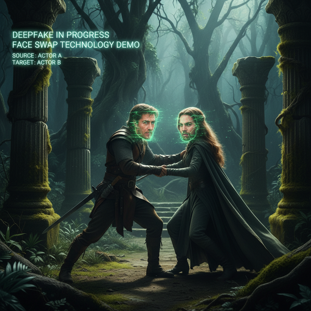 Video face swap technology with cinematic quality