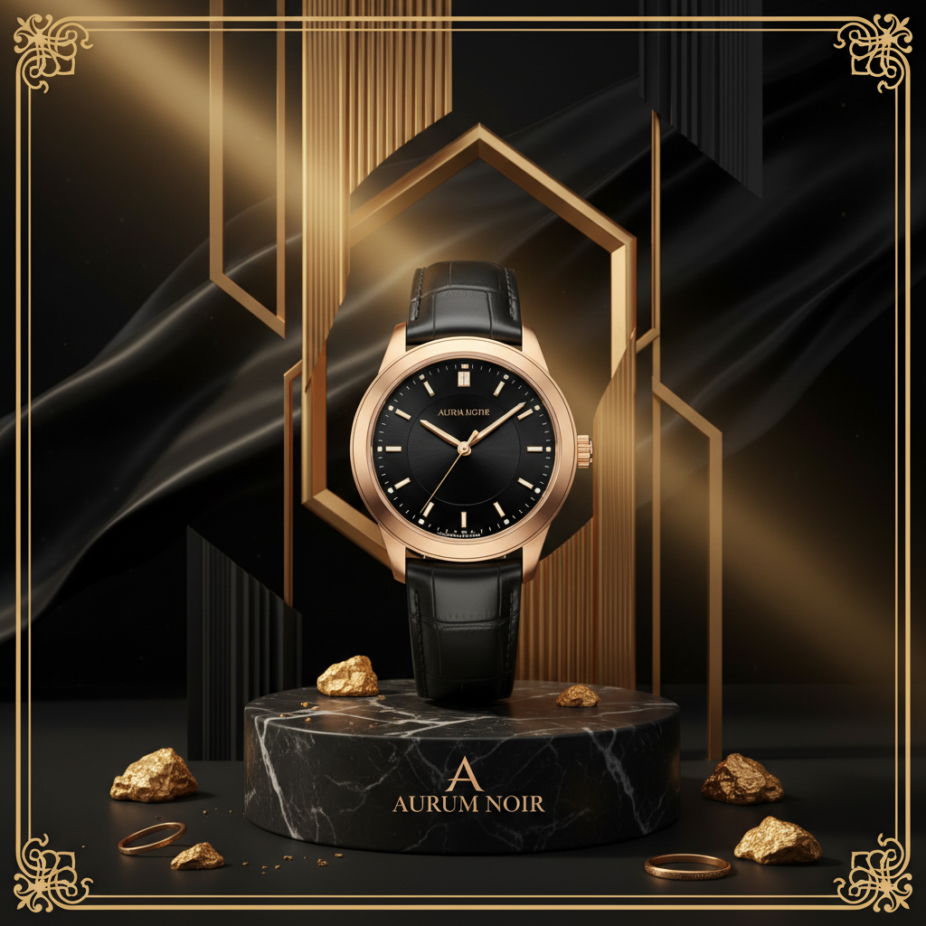 Premium luxury advertisement with elegant aesthetics