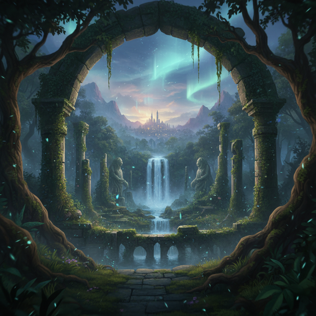 AI parallax video with 3D depth layers effect