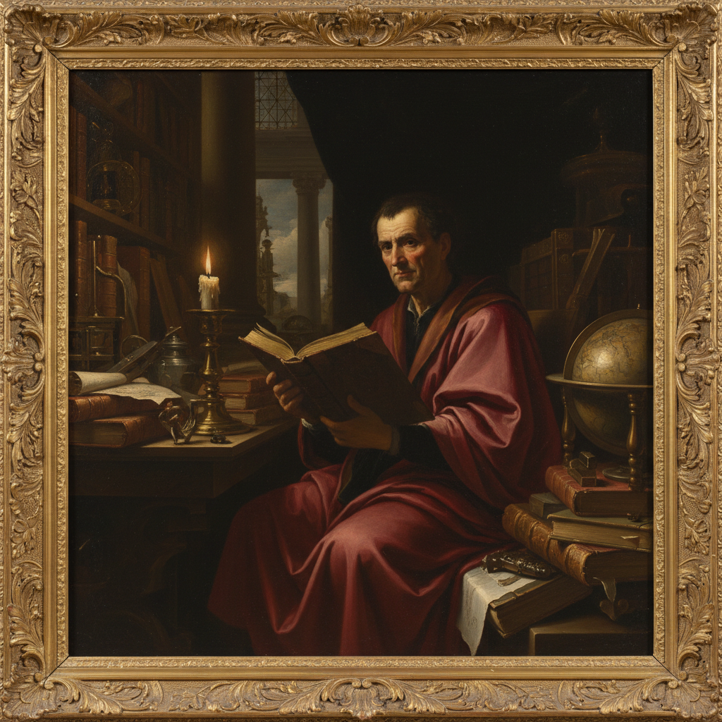 AI Renaissance classical oil painting chiaroscuro style