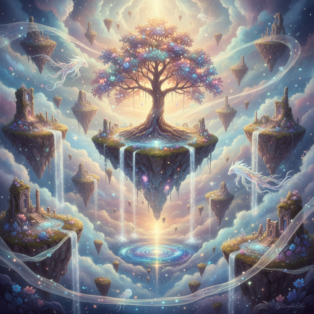 AI dreamlike ethereal surreal editing effect