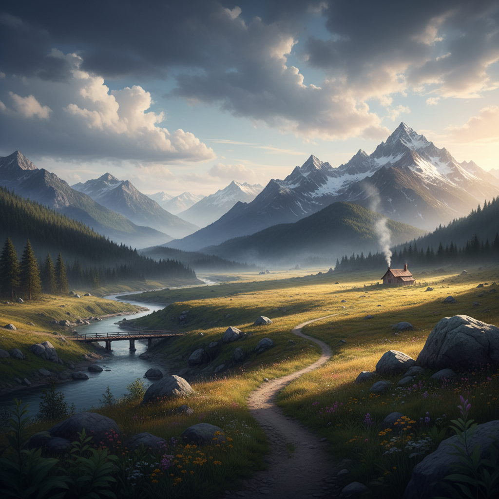 AI scene extend outpainting image expansion wider frame